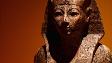 A piece found in the grave goods of Hatshepsut displayed at National Museum of Antiquities in The Netherlands.