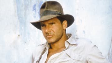 Harrison Ford on the set of 1981's 'Raiders of the Lost Ark.'