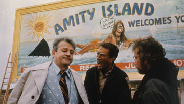 Murray Hamilton, Roy Scheider, and Richard Dreyfuss in 'Jaws.'