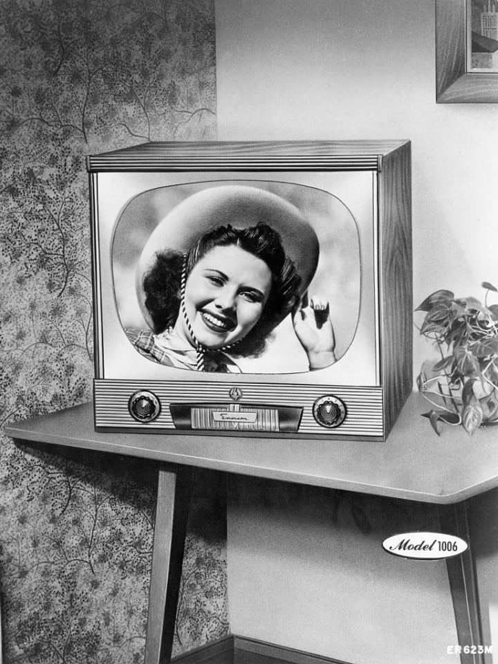 A television set is pictured